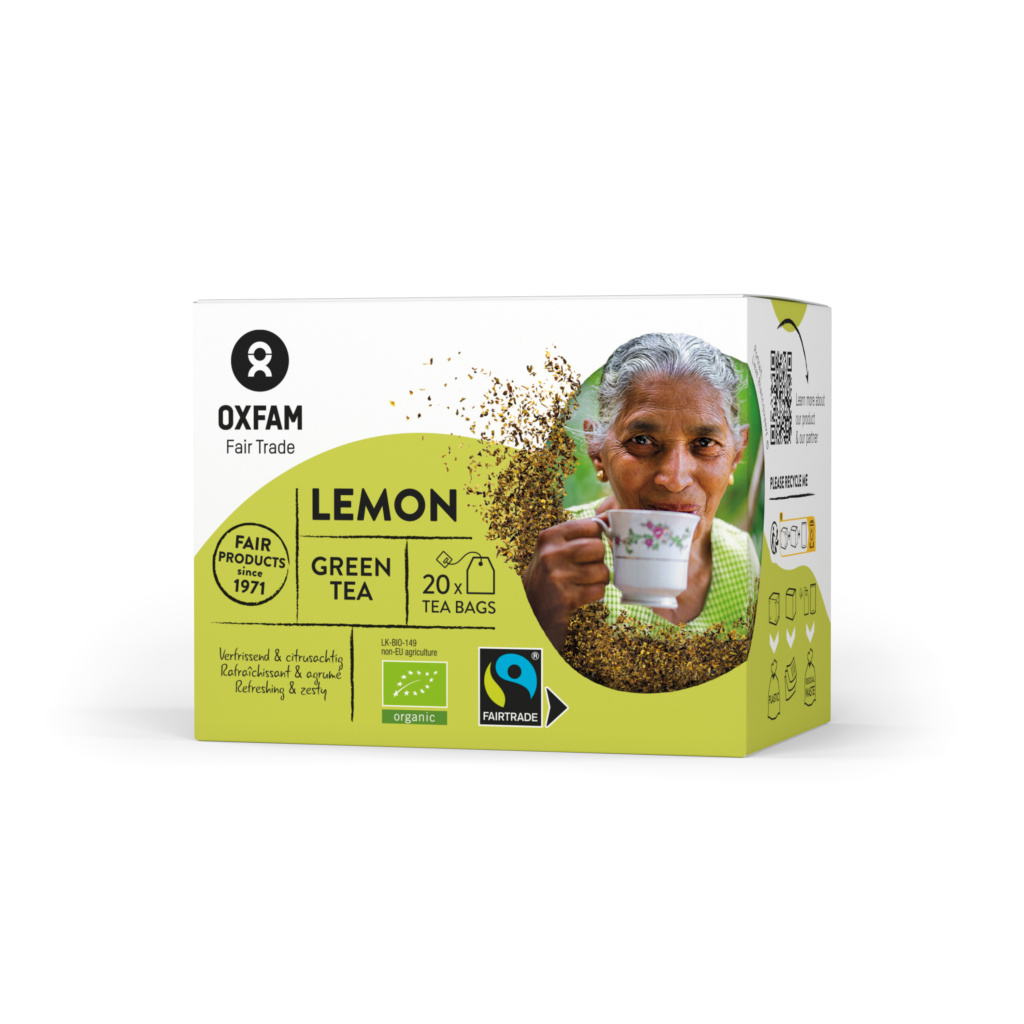 Banket nakoming Hilarisch BIO Groene thee citroen 1,8 g x 20 | Oxfam Fair Trade