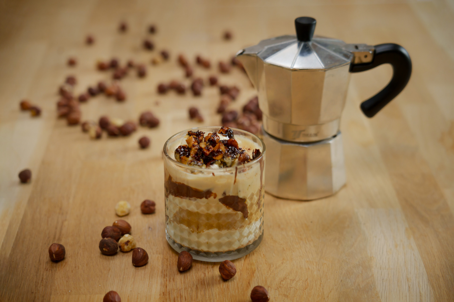 Affogato met hazelnoten